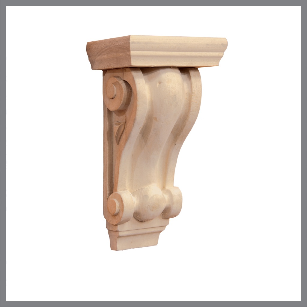 Wooden decorative capitel