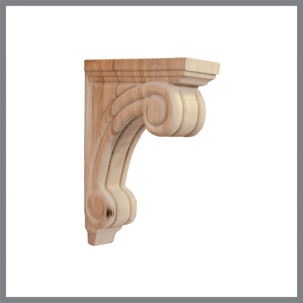 Wooden decorative capitel