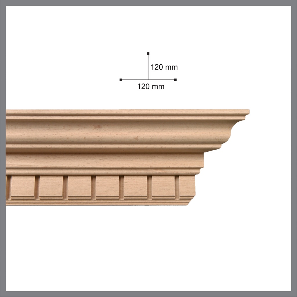 Wooden cornice