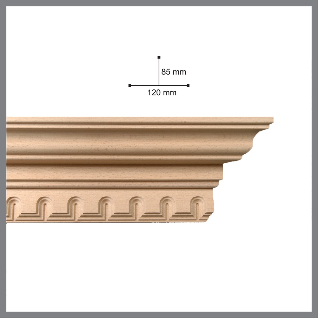 Wooden cornice