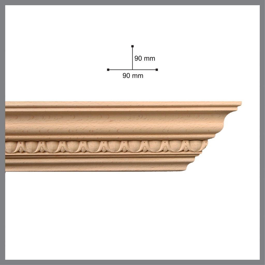 Wooden cornice