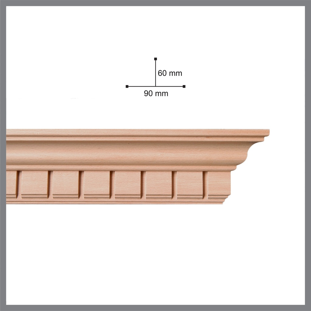 Wooden cornice