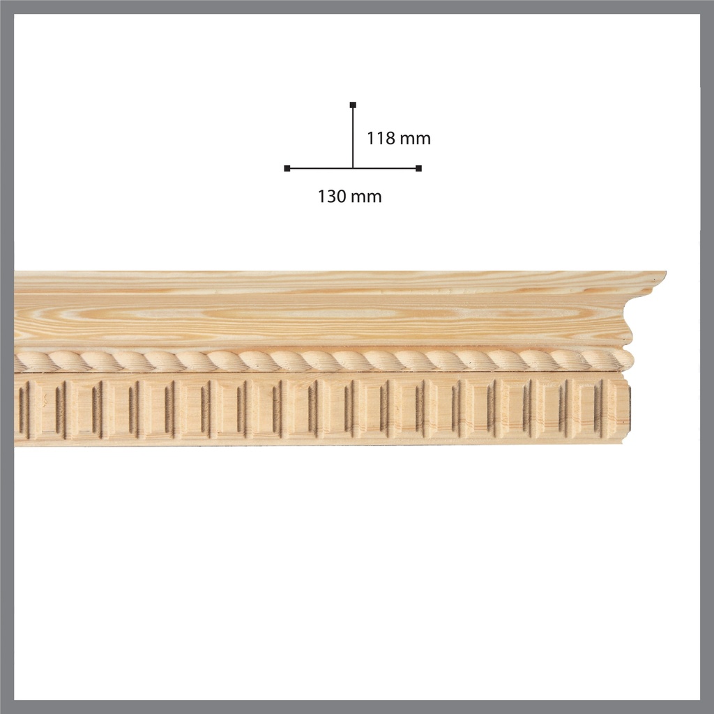 Wooden cornice