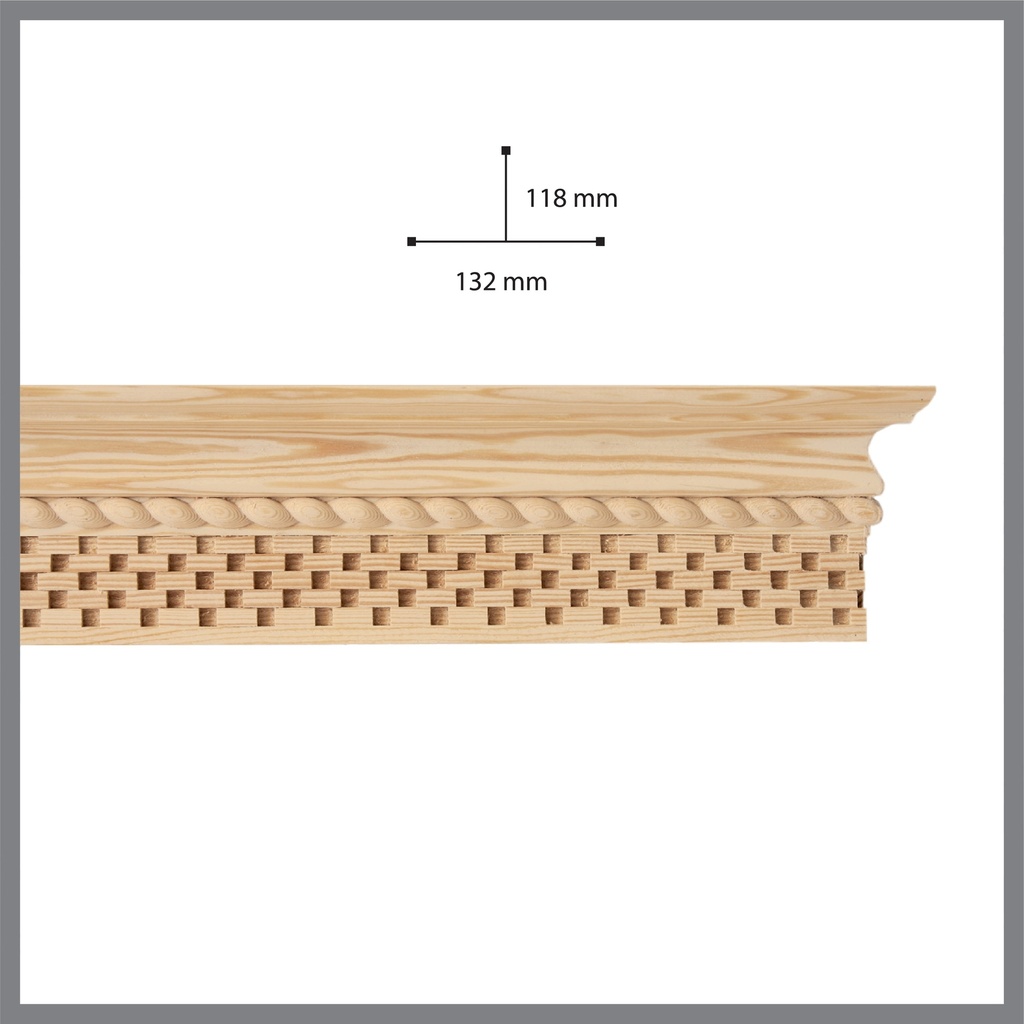 Wooden cornice