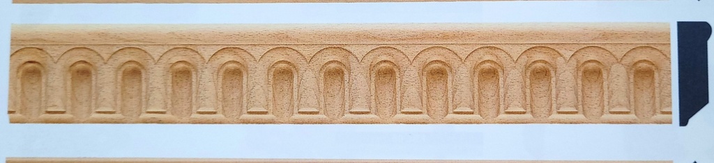 Wooden cornice