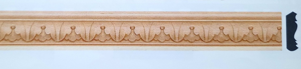 Cornisa en bois sculpté