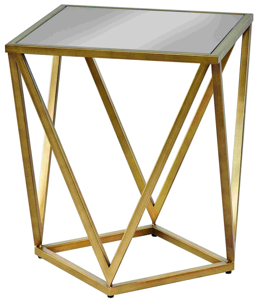 Table carrée métallique