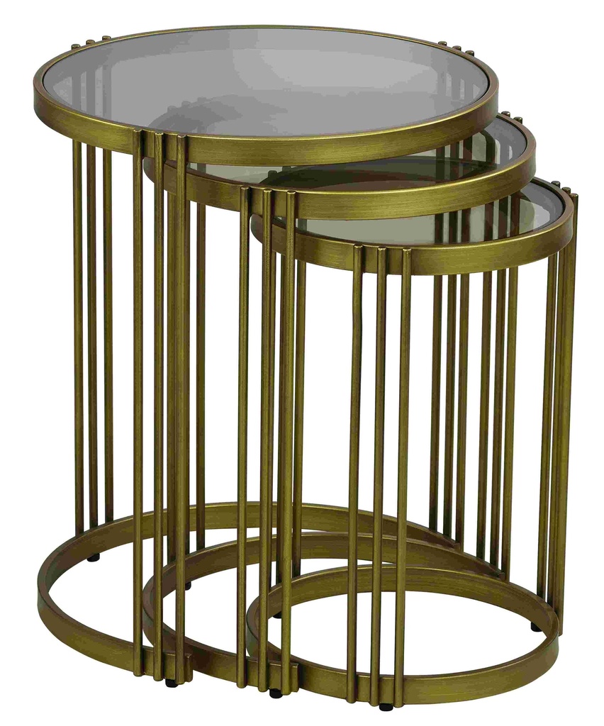 SET 3 MASUTE ROTUNDE DIN METAL