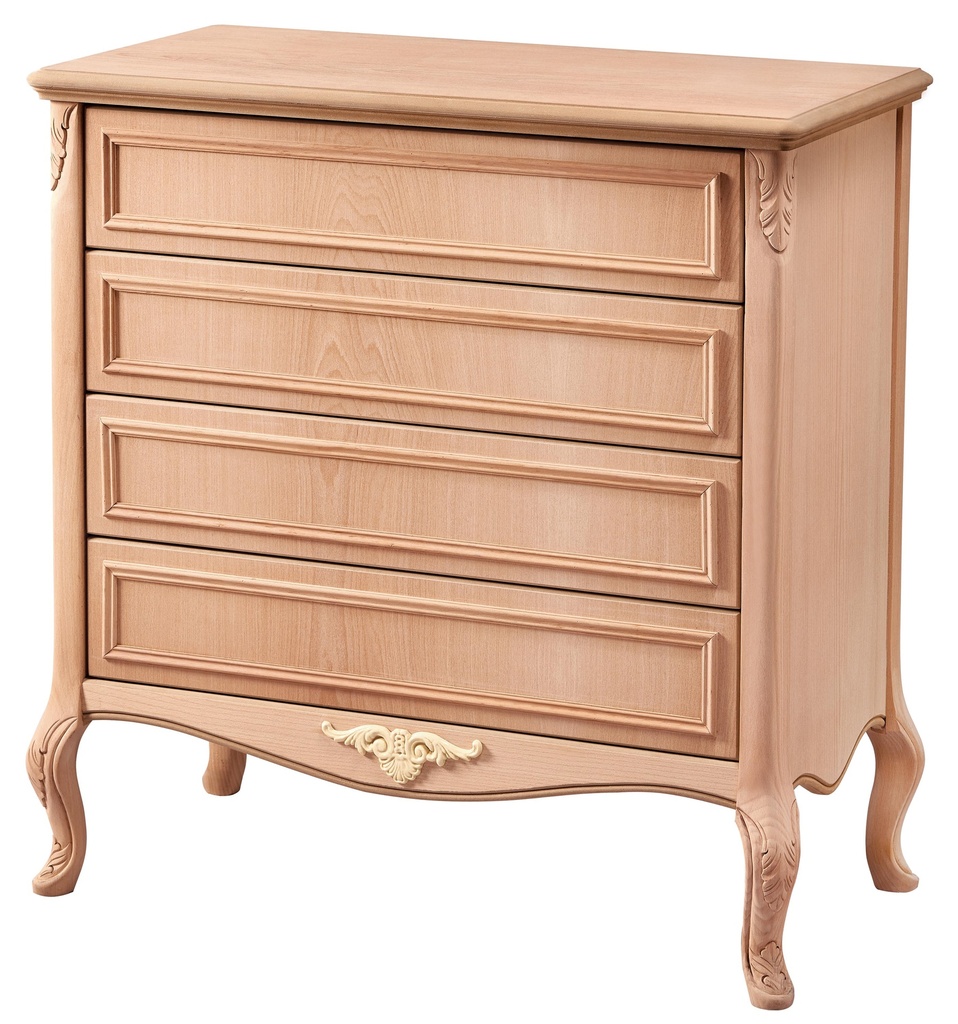 Holz und MDF Kommode mit Schubladen mit Skulptur