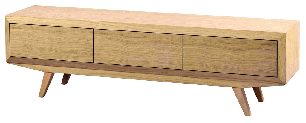 Wooden tv comfortable with oak veneer