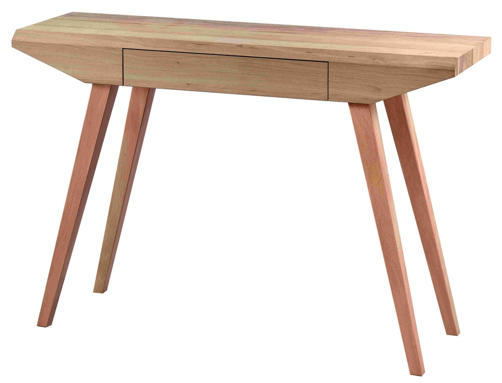 Console en bois avec placage de noix