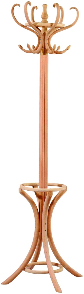 Wooden hanger with 6 arms