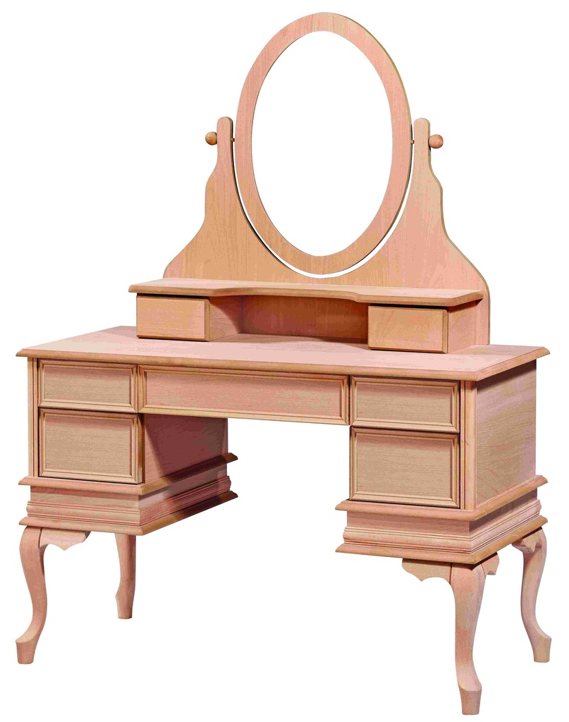 Table de maquillage en bois