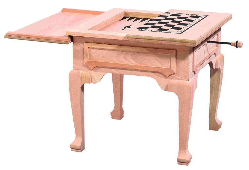 Quadratischer Schach Tisch aus Holz