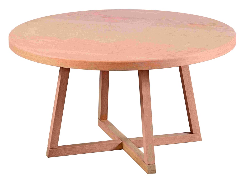 Wooden round coffee table