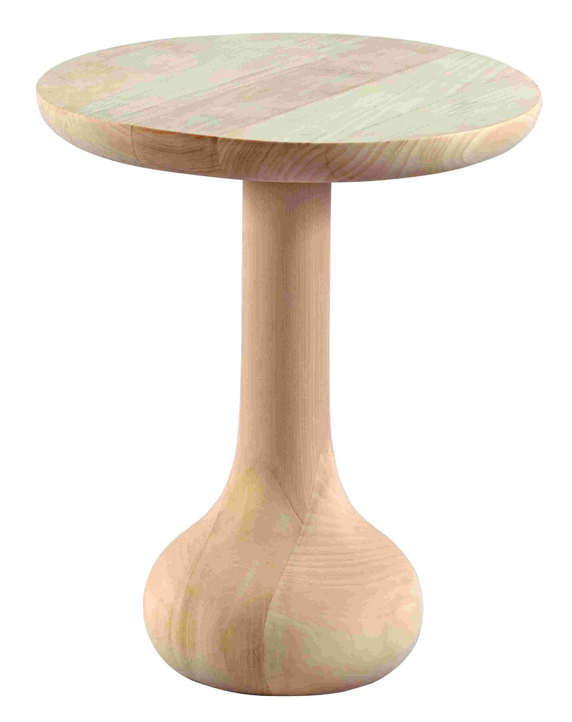 Round wooden table