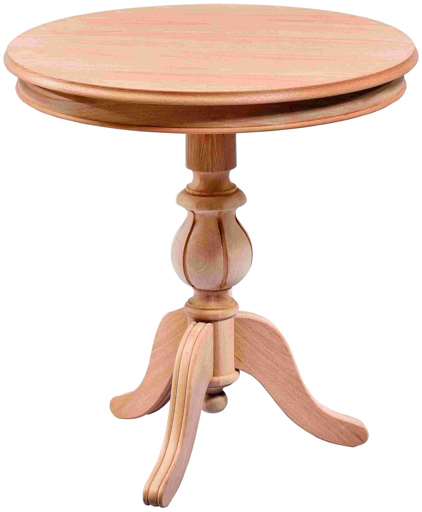 Round wooden table