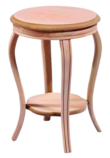 Round wooden table