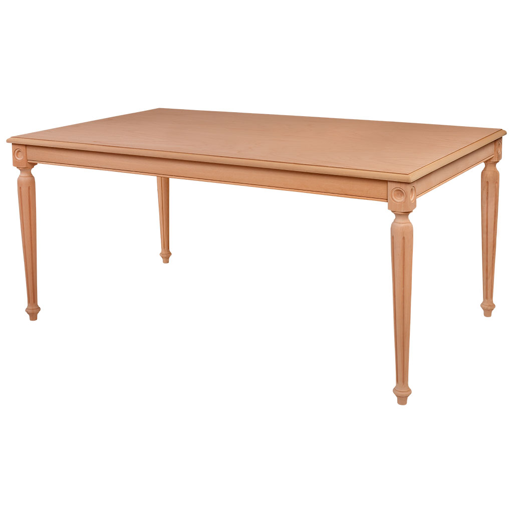Fester rechteckiger Tisch aus Holz