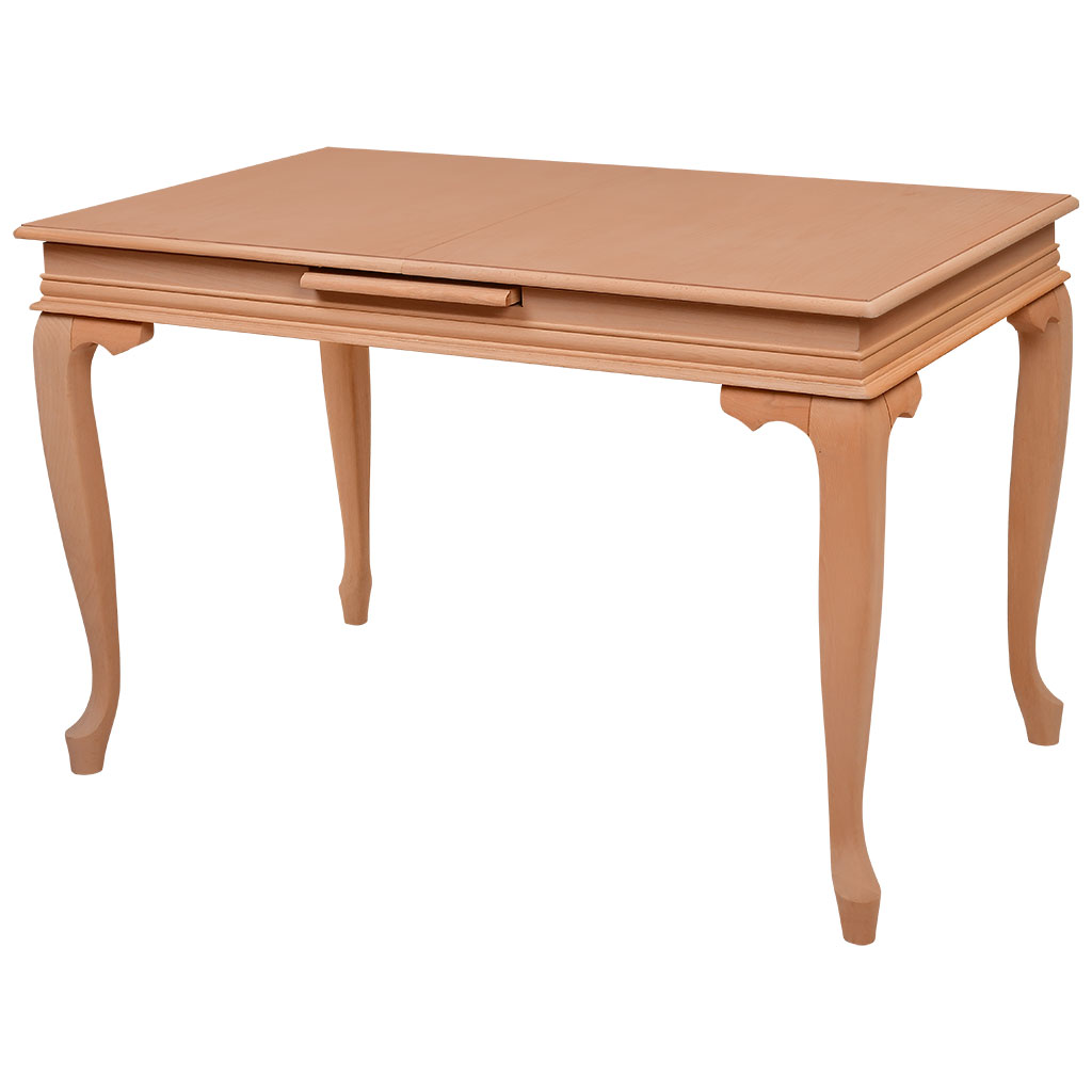 Ausziehbarer rechteckiger Tisch aus Holz und MDF