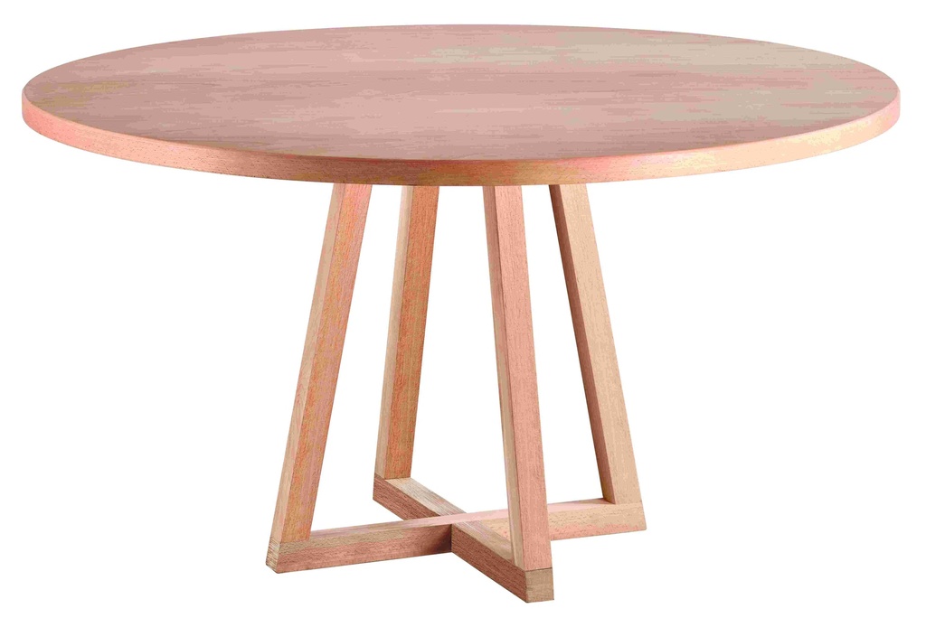 La table ronde fixe du bois