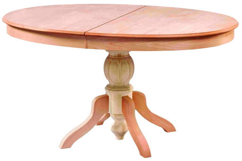 Wood -extendable oval table