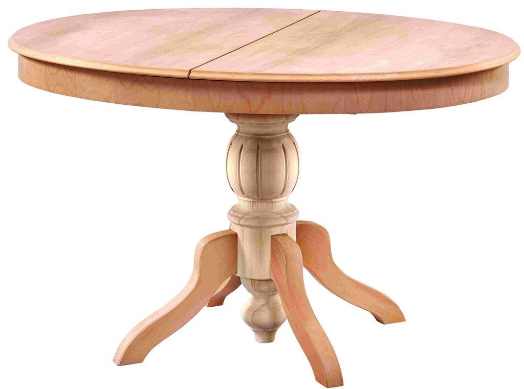 Wood -extendable oval table