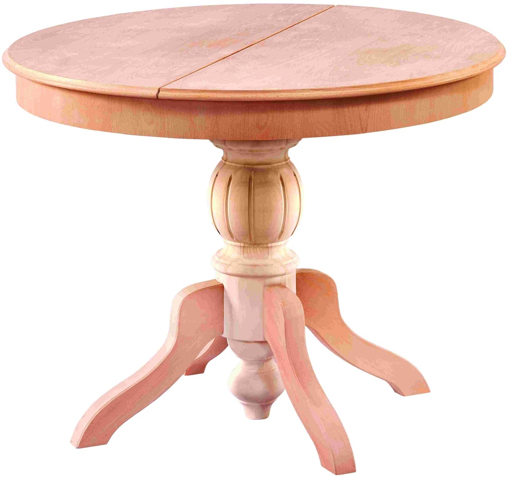 Ausziehbarer runder Tisch aus Holz