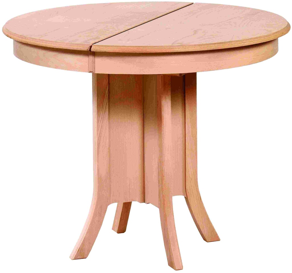 Table ronde extensible en bois