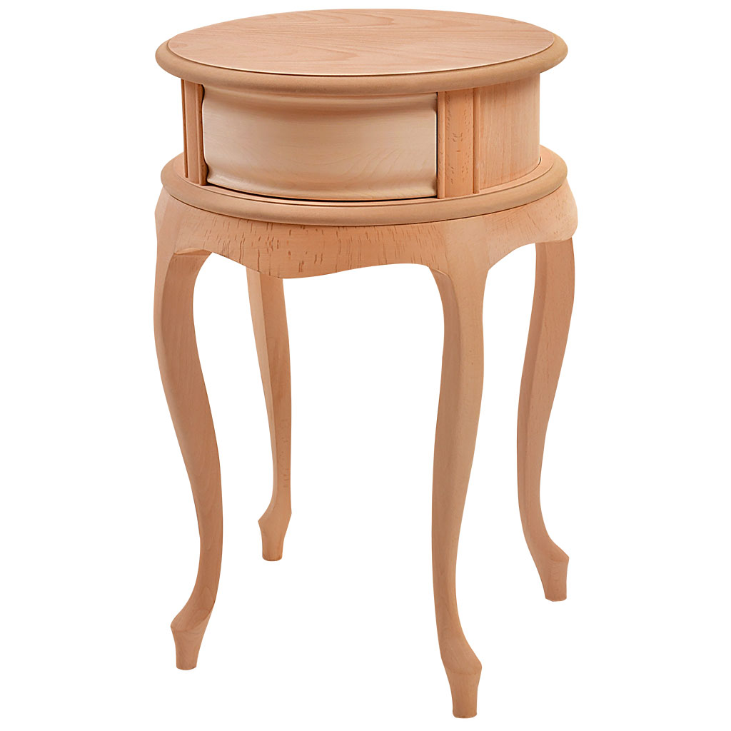 Wooden bedside table