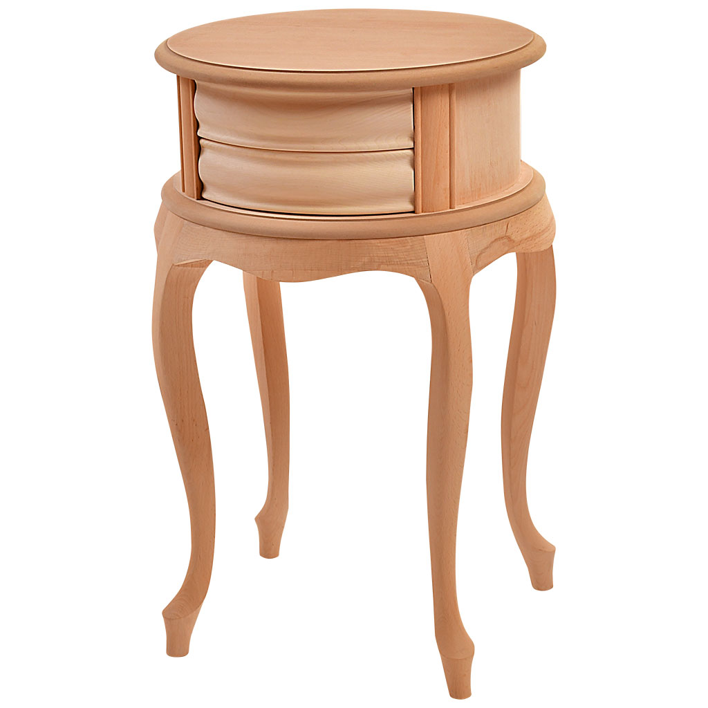 Wooden bedside table