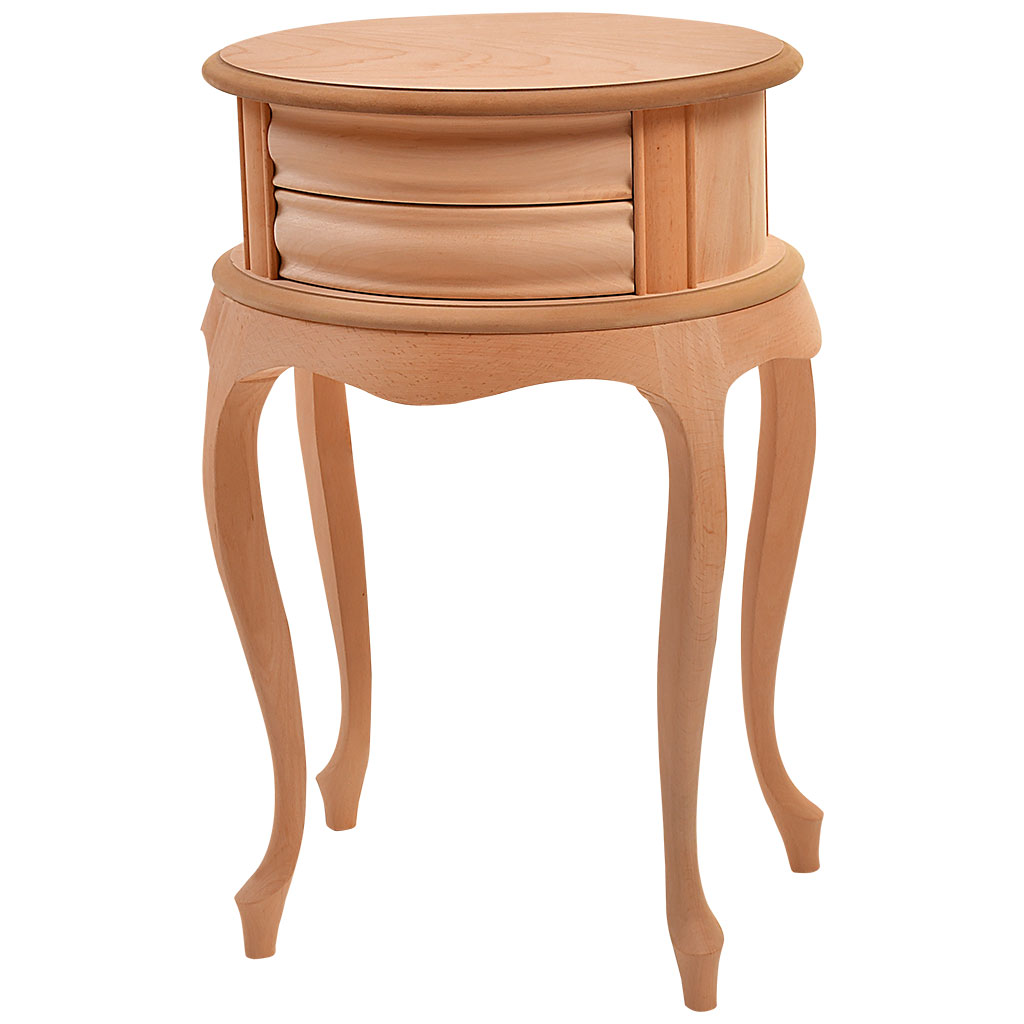 Wooden bedside table