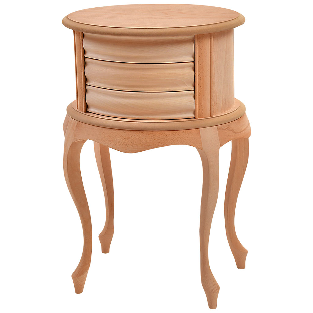 Wooden bedside table