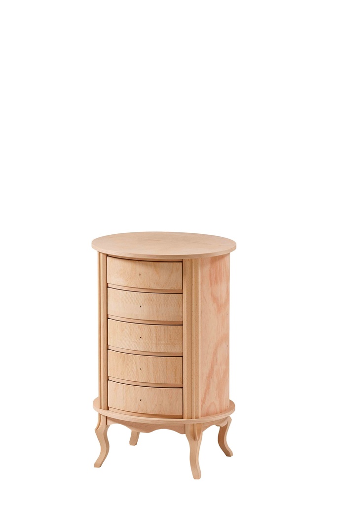 Wooden bedside table