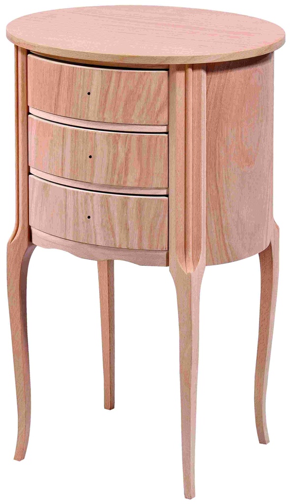 Wooden bedside table