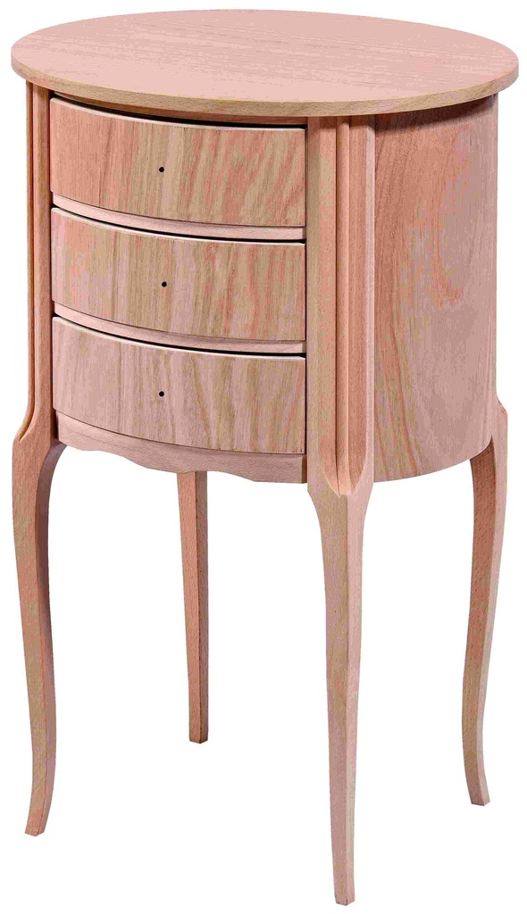 Wooden bedside table