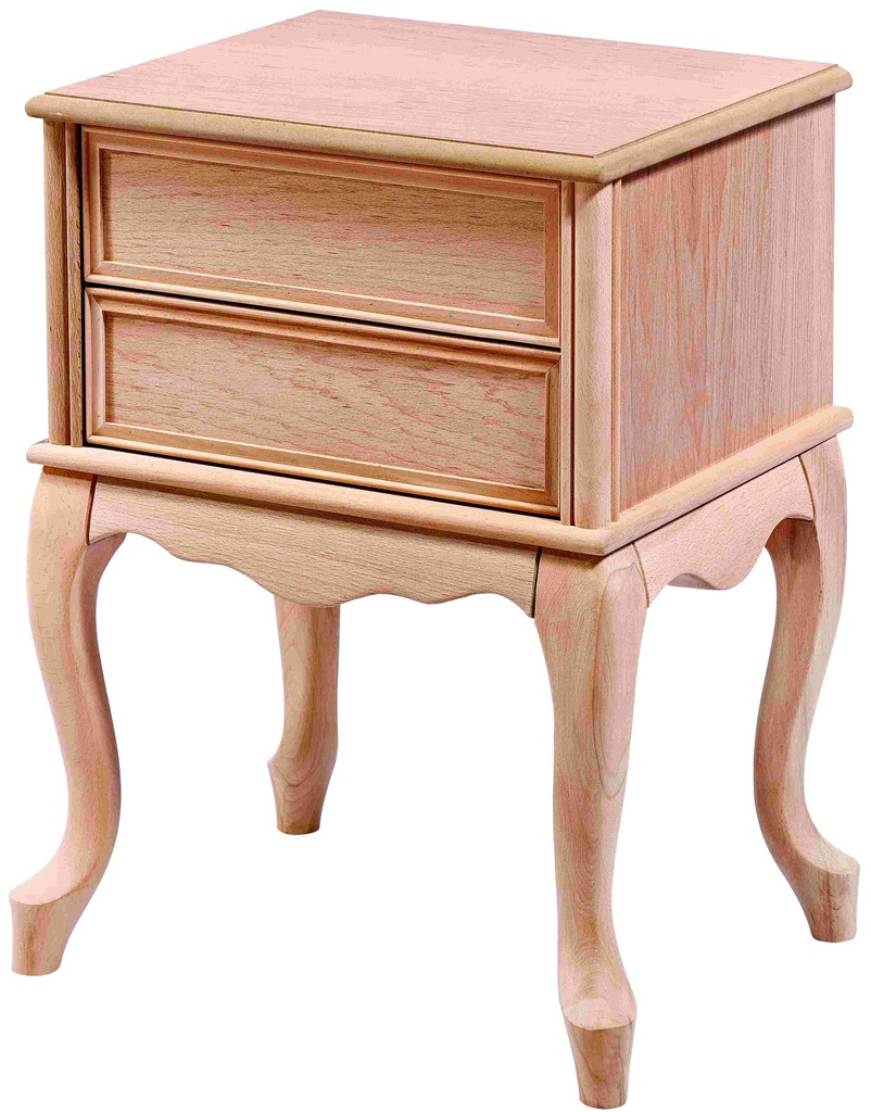 Wooden bedside table