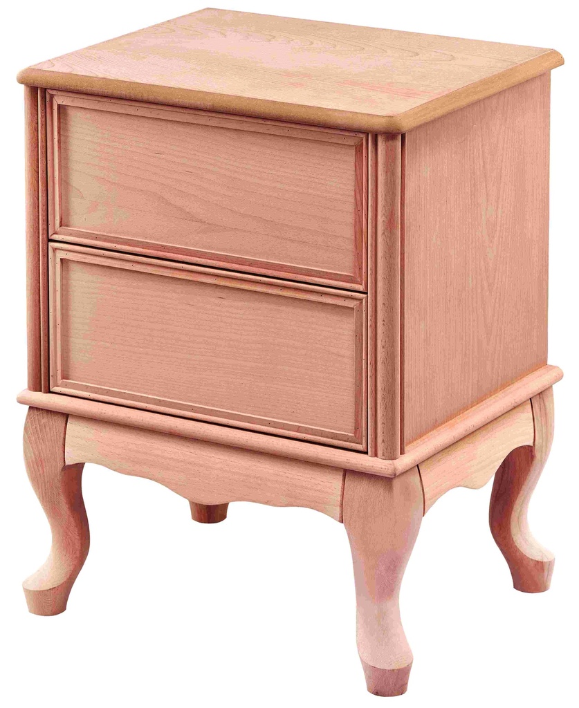 Wooden bedside table