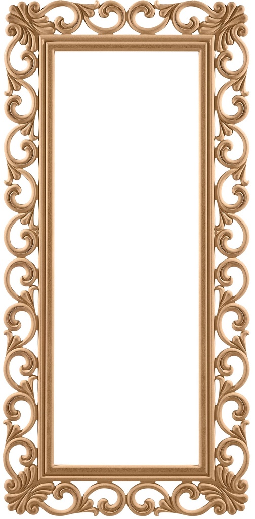 Le cadre miroir rectangulaire dans MDF