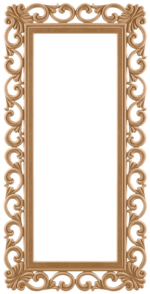 Le cadre miroir rectangulaire dans MDF