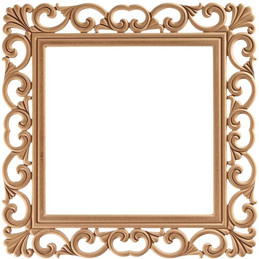Quadratischer Spiegelrahmen aus MDF