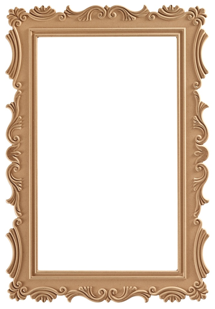 Le cadre miroir rectangulaire dans MDF