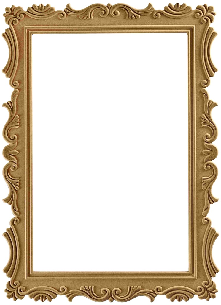 The rectangular mirror frame in MDF