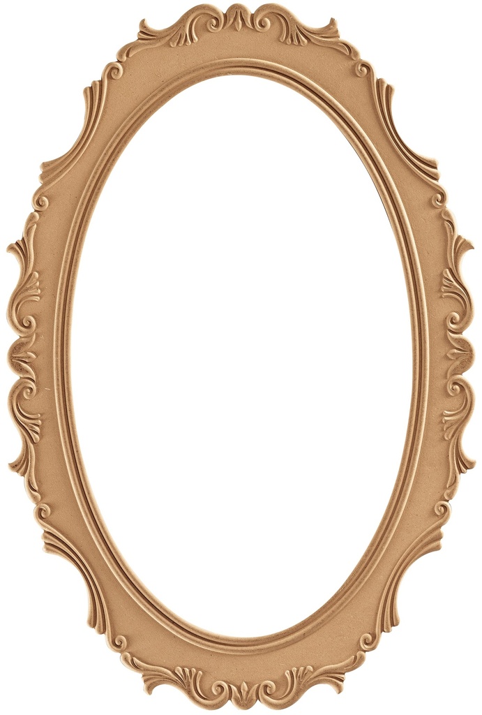 Le cadre miroir ovale en mdf