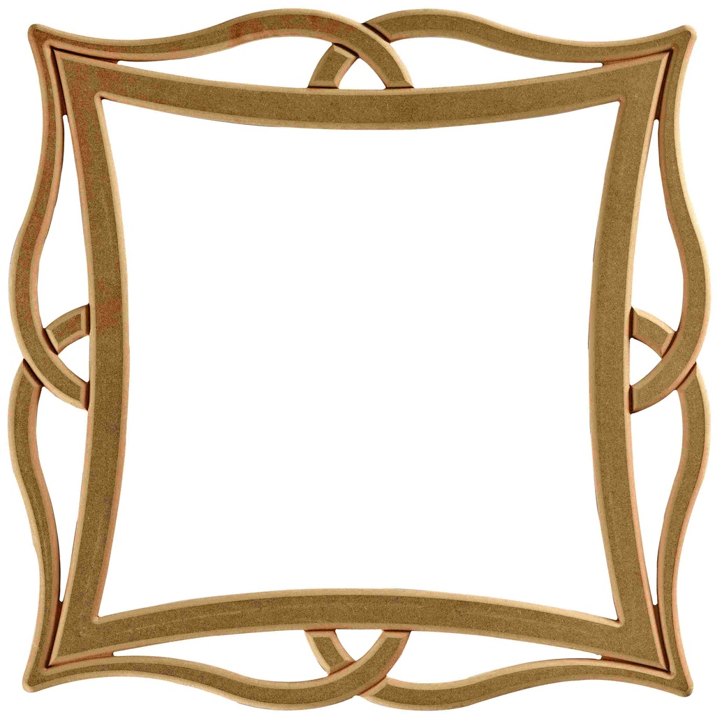 The square mirror frame in MDF