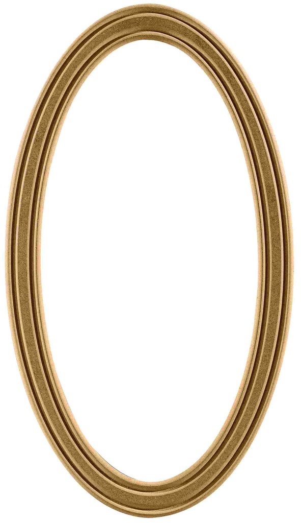 The oval mirror frame in MDF
