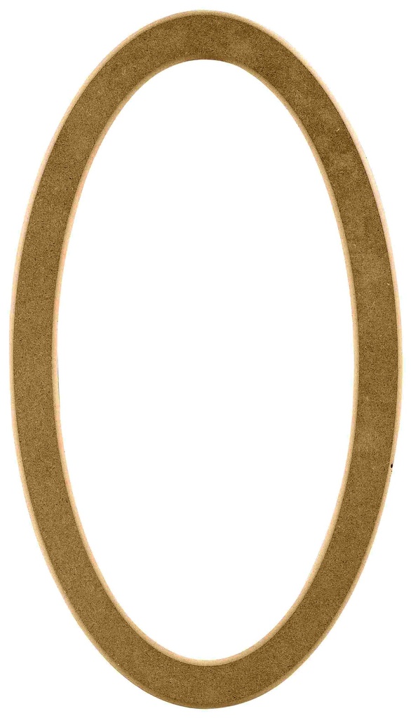 The oval mirror frame in MDF