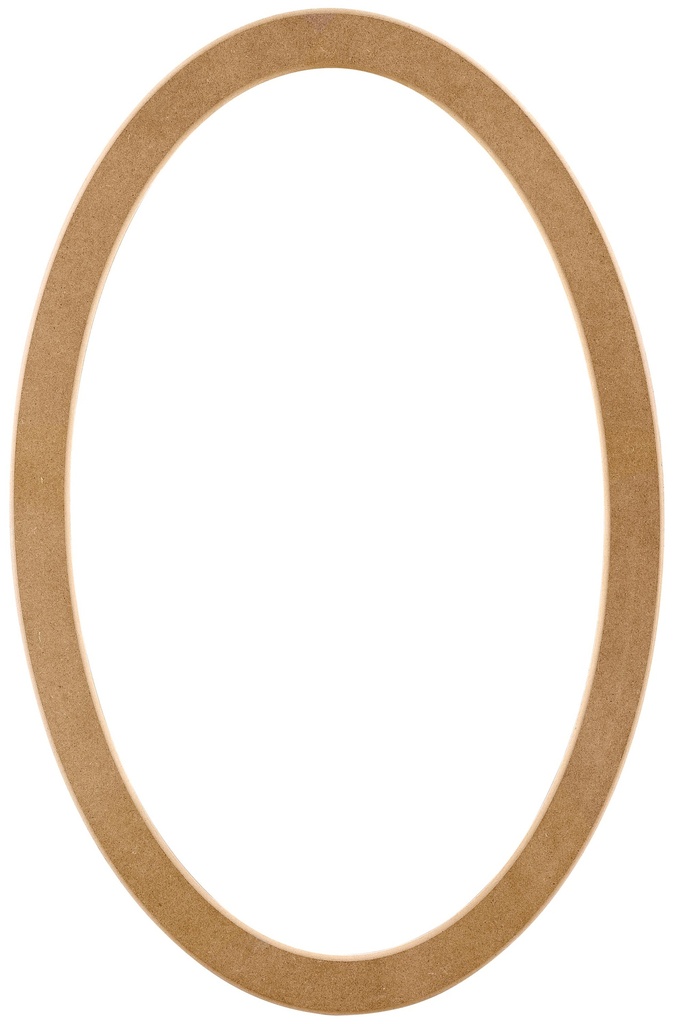 Ovaler Spiegelrahmen aus MDF