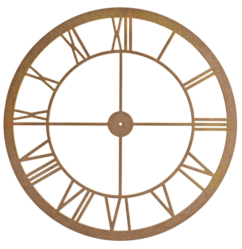 Horloge de miroir de cadre dans MDF