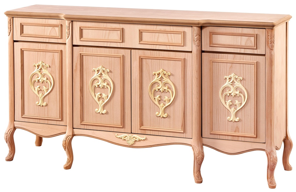 Hölzerne Diener mit Skulptur